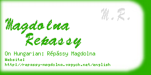 magdolna repassy business card